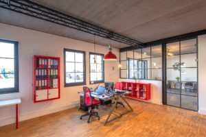 Büro mit Sichtbeton